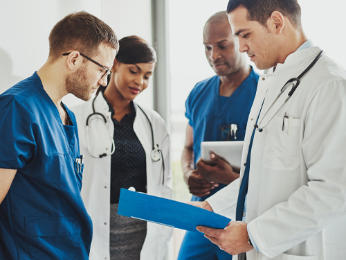 Group of doctors and nurses