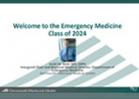 Emergency Medicine Residency - Chair Welcome