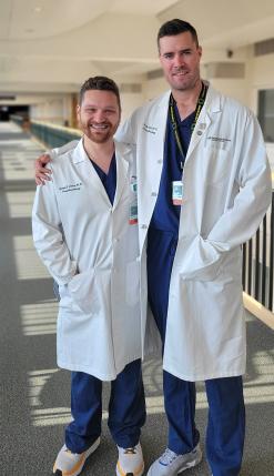 Anesthesiology Residents Nathan Fritts and Bengt Grua