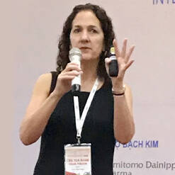 Evie Marcolini speaking at a conference