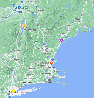 Upper valley map