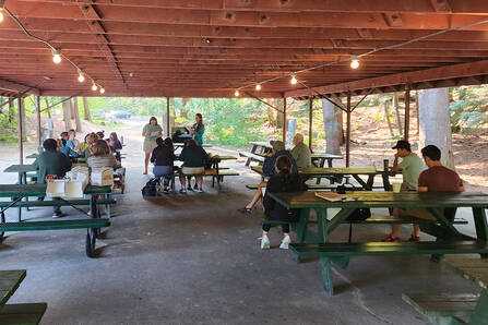 Northern New England Hospice and Palliative Medicine Interprofessional Fellowship Retreats lunch gathering