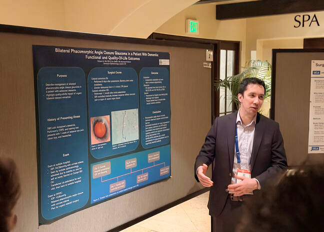 Michael Hii presenting at the American Glaucoma Society (AGS) annual meeting